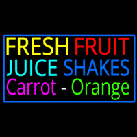 Fresh Fruit Juice Carrot Orange Shakes Neonkyltti