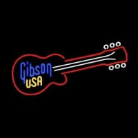 GIBSON USA GUITAR Neonkyltti