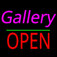 Gallery Block Open Green Line Neonkyltti