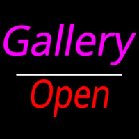 Gallery Open White Line Neonkyltti
