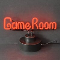 Game Room Red Lettering Desktop Neonkyltti