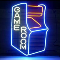 Gameroom Retro Kauppa Avoinna Neonkyltti