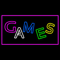 Games Rectangle Purple Neonkyltti