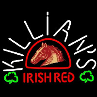 George Killians Irish Red Horse Head Shamrock Beer Sign Neonkyltti