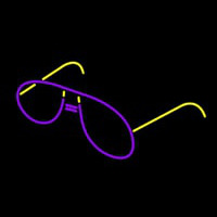 Glow Eye Glasses Neonkyltti