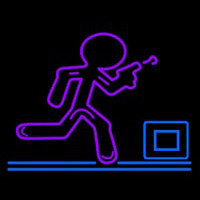 Glow Stick Man Run Neonkyltti