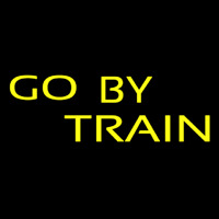 Go By Train Neonkyltti