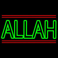 Green Allah Red Line Neonkyltti