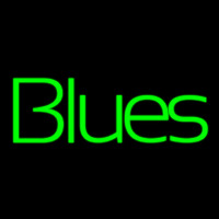 Green Blues Cursive 1 Neonkyltti