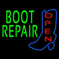 Green Boot Repair With Logo Open Neonkyltti