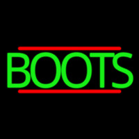 Green Boots With Line Neonkyltti