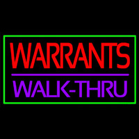 Green Border Warrants Walk Thru Neonkyltti