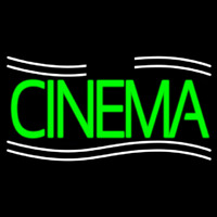 Green Cinema With Lines Neonkyltti