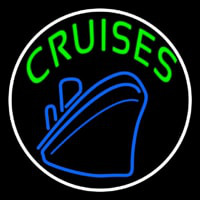 Green Cruises With White Border Neonkyltti