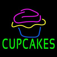 Green Cupcakes With Cupcake Neonkyltti
