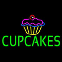 Green Cupcakes With Logo Neonkyltti