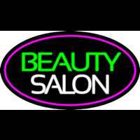 Green Cursive Beauty Block Salon Neonkyltti