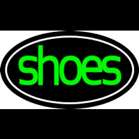 Green Cursive Shoes With Border Neonkyltti