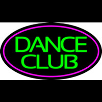 Green Dance Club Pink Border Neonkyltti