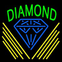 Green Diamond Yellow Line Neonkyltti