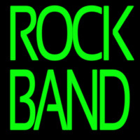 Green Double Stroke Rock Band Neonkyltti