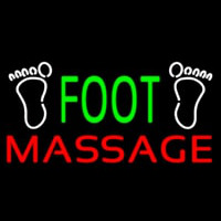 Green Foot Massage With Logo Neonkyltti