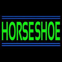 Green Horseshoe Block Neonkyltti