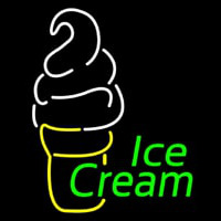 Green Ice Cream Logo Neonkyltti