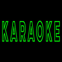 Green Karaoke Block 2 Neonkyltti