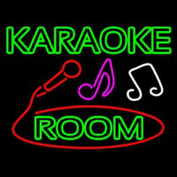 Green Karaoke Rooms Neonkyltti