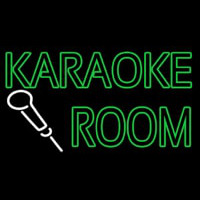 Green Karaoke Rooms Neonkyltti