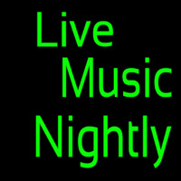 Green Live Music Nightly Block Neonkyltti