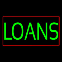 Green Loans With Red Border Neonkyltti