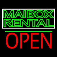 Green Mailbo  Rental Block With Open 1 Neonkyltti