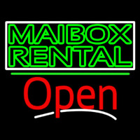 Green Mailbo  Rental Block With Open 3 Neonkyltti