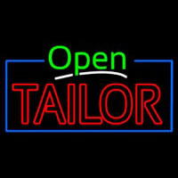 Green Open Double Stroke Tailor Neonkyltti