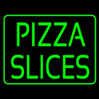 Green Pizza Slices Neonkyltti