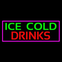 Green Red Ice Cold Drinks Neonkyltti