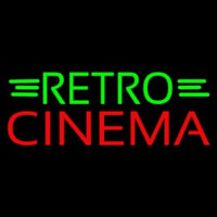 Green Retro Red Cinema Neonkyltti