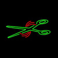 Green Scissor Logo Neonkyltti