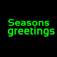 Green Seasons Greetings Neonkyltti