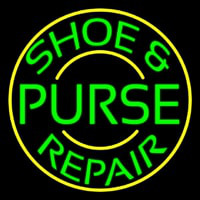 Green Shoe And Purse Repair With Border Neonkyltti