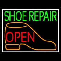 Green Shoe Repair Orange Shoe Open Neonkyltti