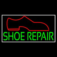 Green Shoe Repair With Border Neonkyltti