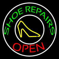 Green Shoe Repairs Open Neonkyltti