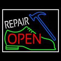 Green Shoe White Repair Open Neonkyltti