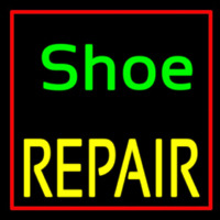 Green Shoe Yellow Repair With Border Neonkyltti