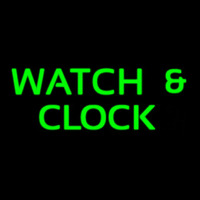 Green Watch And Clock Neonkyltti