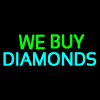Green We Buy Turquoise Diamonds Neonkyltti