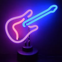 Guitar Desktop Neonkyltti